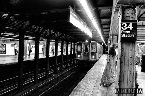 "This one was on the New York I think the approaching train is a great metaphor for the fast life in one of the world's major cities"