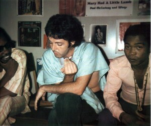 Fela Anikulapo Kuti with Sir Paul McCartney.