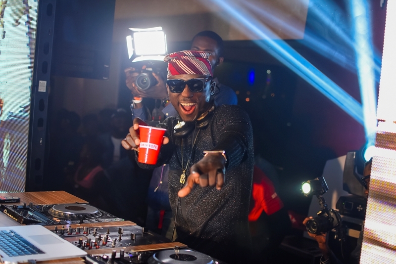 smirnoff brand ambassador, dj spinall at the launch of the smirnoff x1 and his album launch party