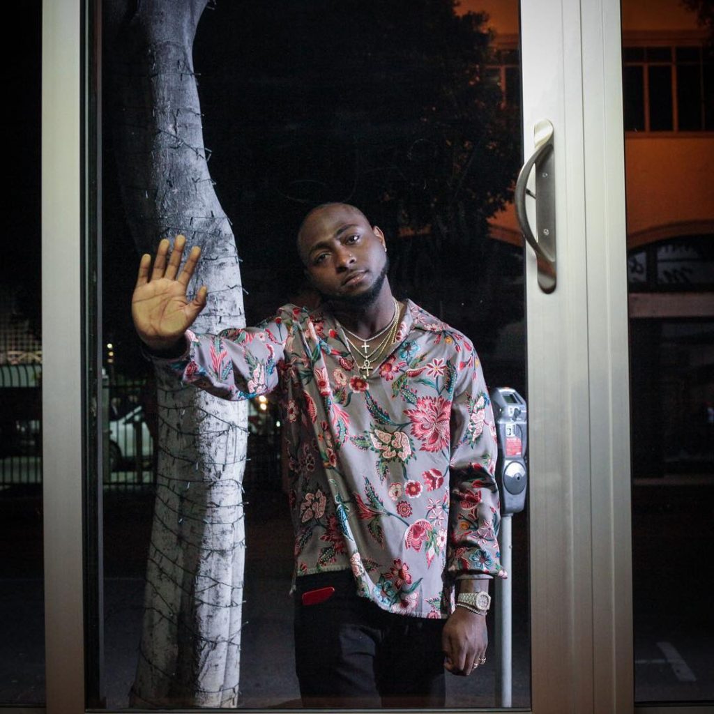Davido on set the video shoot for Fall his second single of 2017