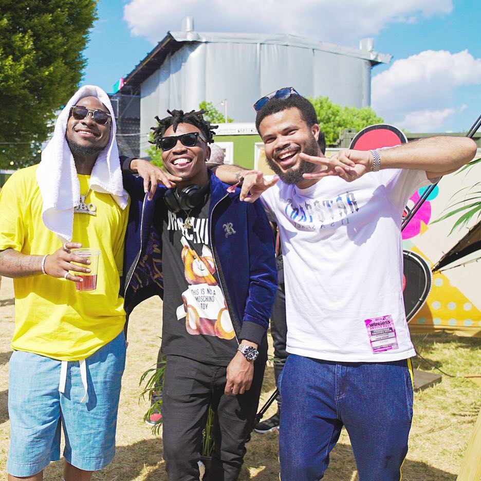 Davido and Not3s Bring Out Mayorkun and Maleek Berry At Wireless Festival