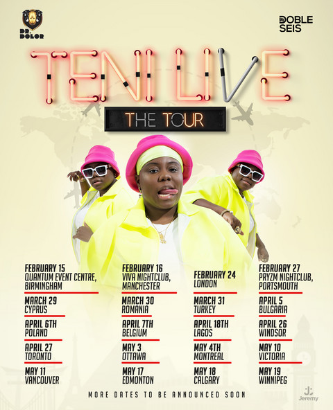 Teni live tour