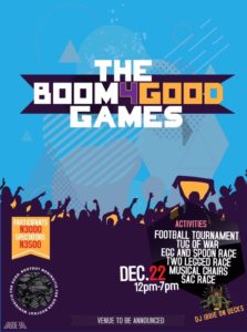 Boom4Good Games: December 22nd @ [To be confirmed]