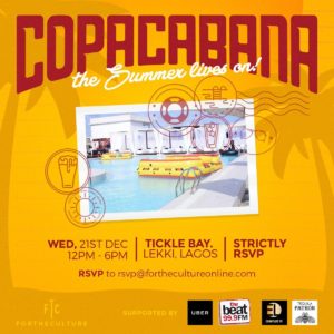 Copa Cabana: December 21st @ Tickle Bay