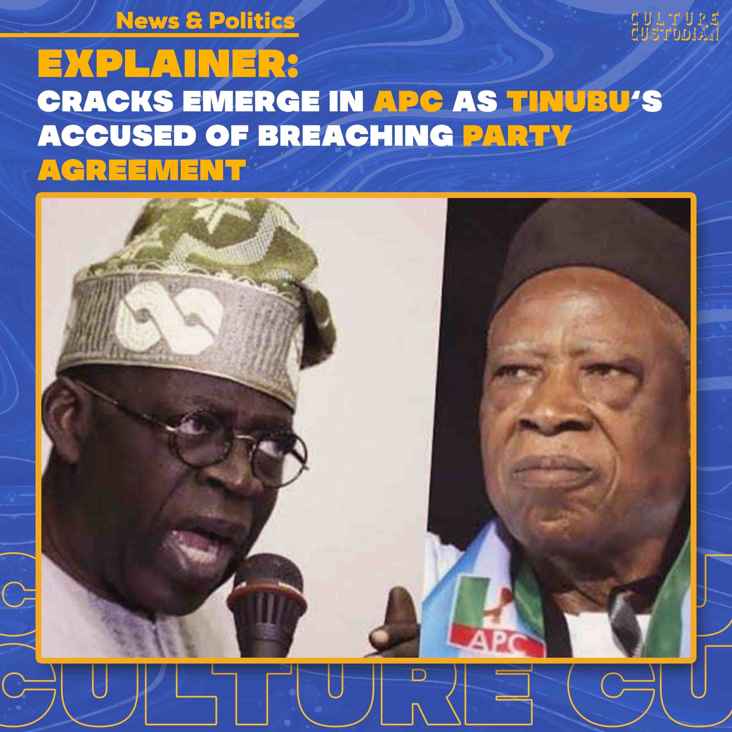 Explainer: Cracks Emerge in APC as Tinubu’s Accused of Breaching Party Agreement