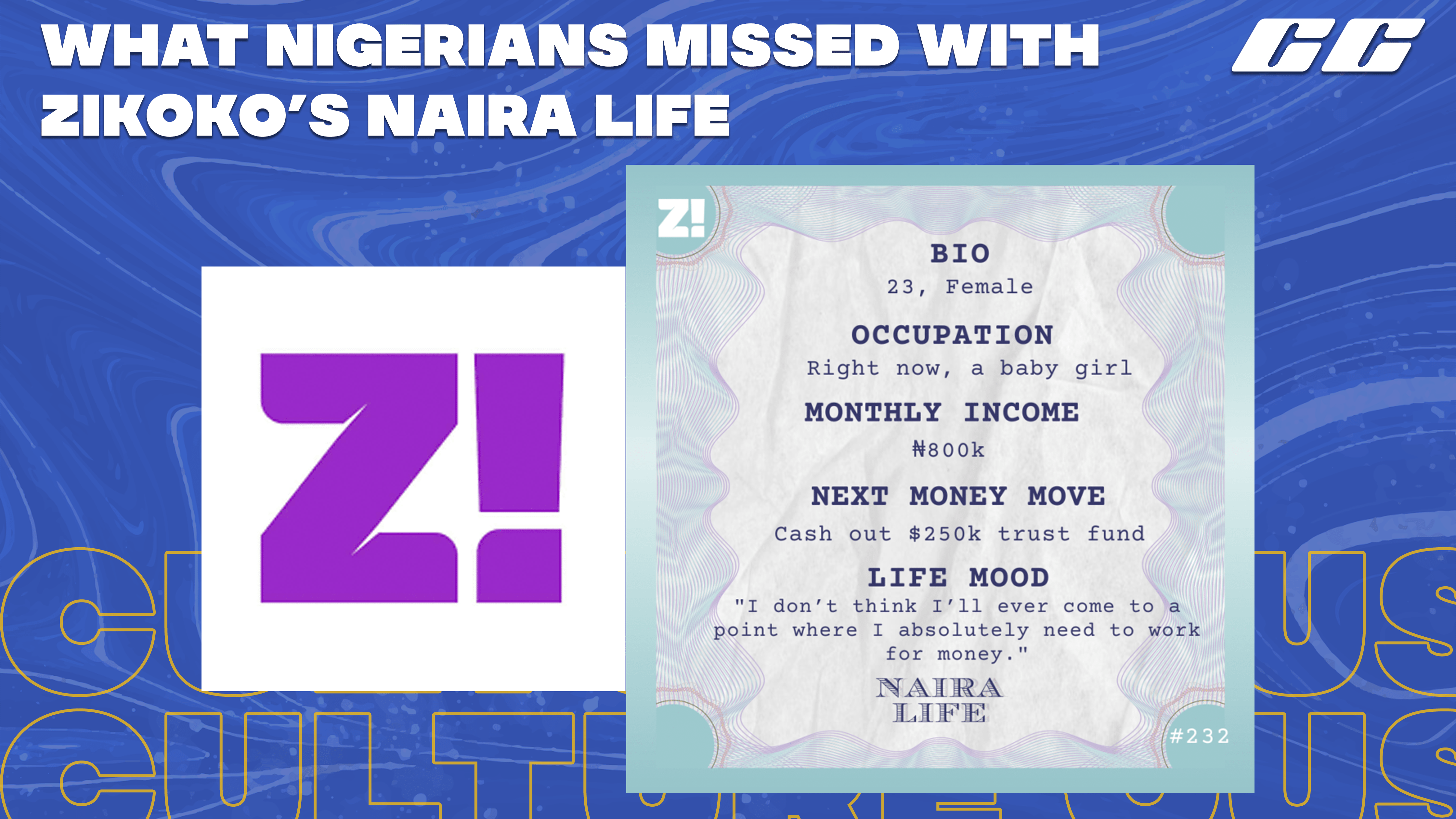 What Nigerians Missed With Zikoko’s Naira Life