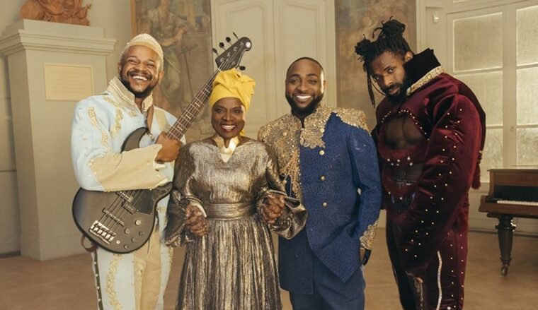 Behind The Scenes At Davido, The Cavemen and Angelique Kidjo’s Na Money Video Shoot