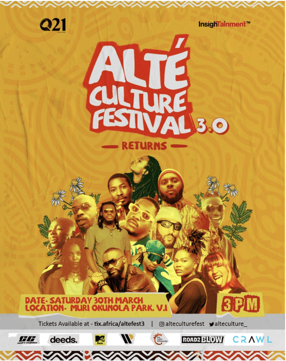 OdumoduBlvck, BOJ, Made Kuti, Prettyboy D-O, Lady Donli, DJ Tgarbs, Others Set to Perform at Alte Culture Festival This Easter!