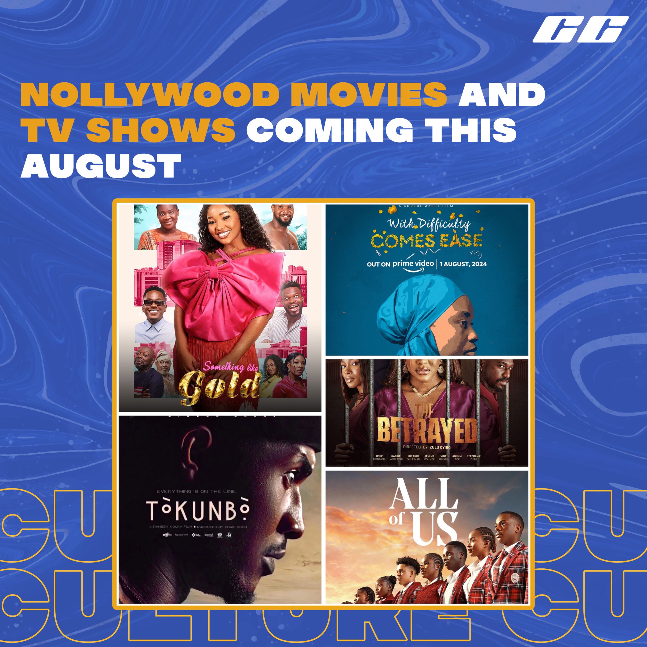 Nollywood Films and TV Shows Coming This August